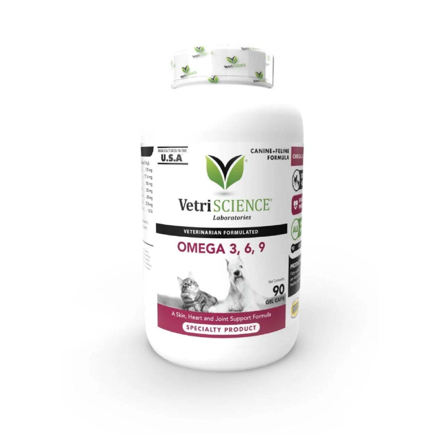 VetriSCIENCE Omega 3.6.9 Fish Oil Capsules - Suitable for Cats and Dogs