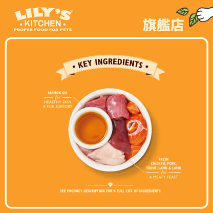 Lily's Kitchen 高齡貓濕糧無穀物老貓專用肉醬(85g)