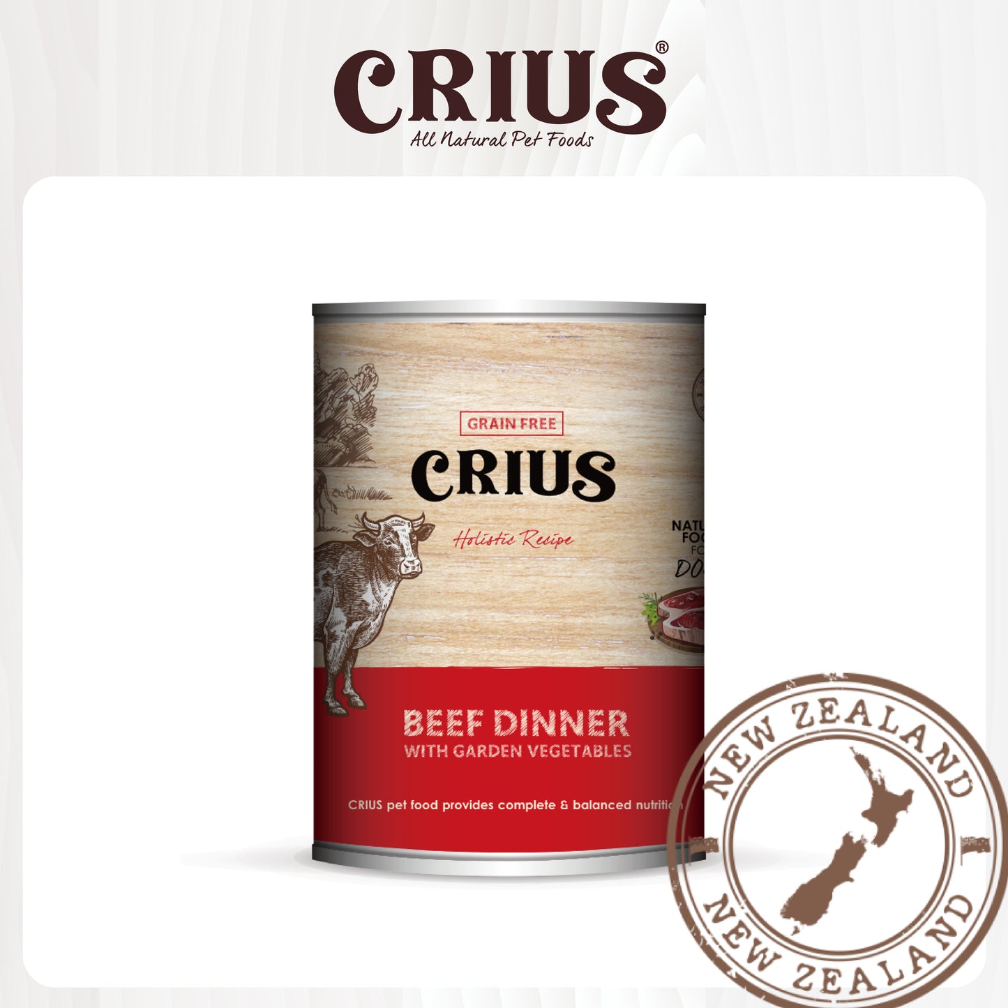 CRIUS 克瑞斯 牛肉罐(犬用) 375g