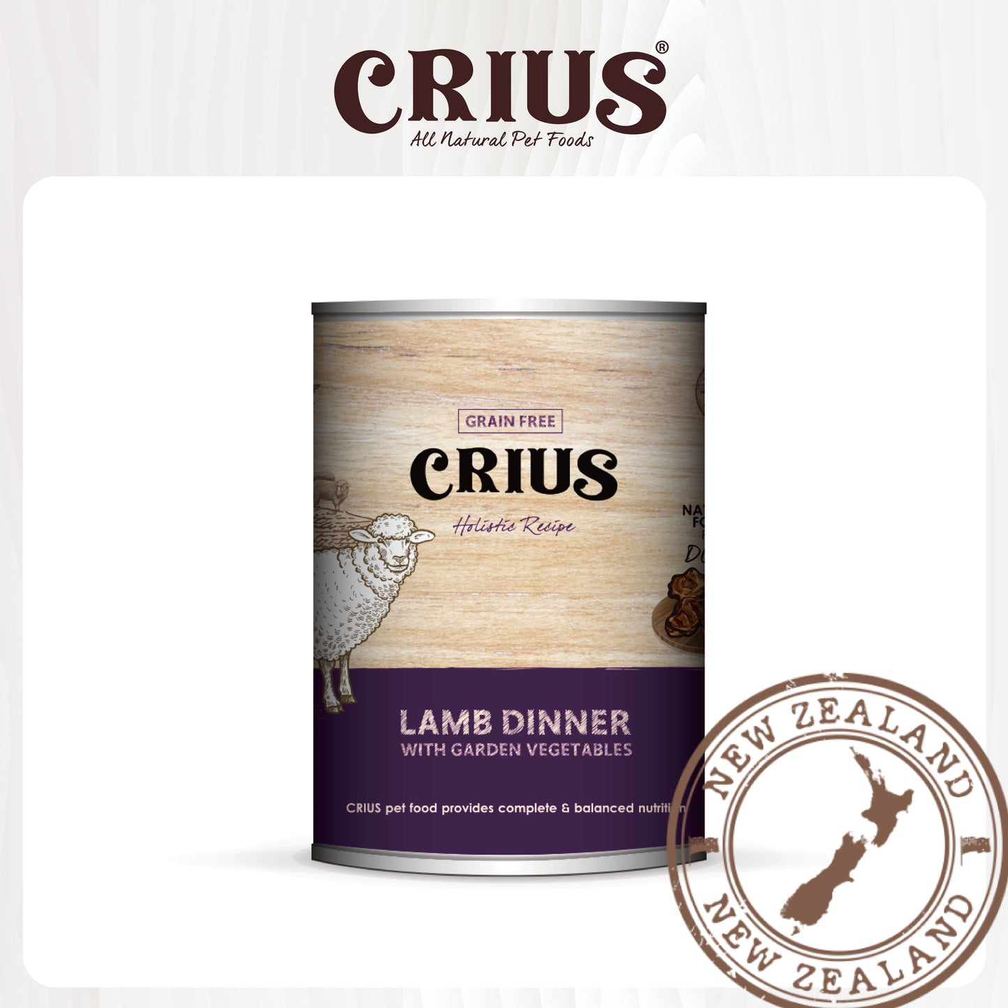 CRIUS mutton can (for dogs) 375g